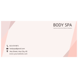 Spa Envelope Example Spa Envelope