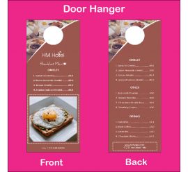 HM Omlet Menu Door Hanger