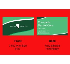 Dental Services Business Card