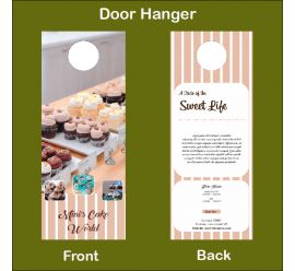 Mini's Cake World Door Hanger 