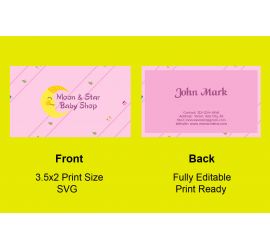 Moon & Star Baby Shop Business Card