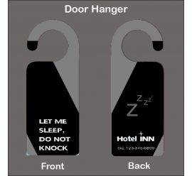 Do Not Knock Hotel Inn Door Hanger     