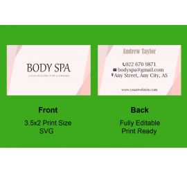 Spa Business Card