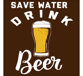 Save Water & Drink Beer Mask