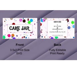 Cake Jar Business Card