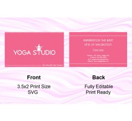 Yoga Studio Business Card