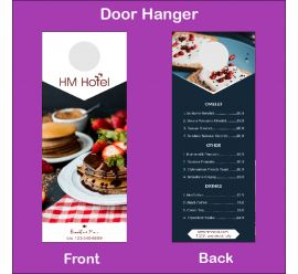 HM Cafe Menu Door Hanger 