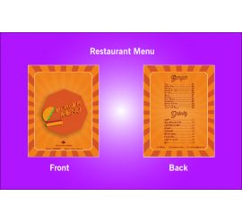 Restaurant Burger Menu Design Template - S15
