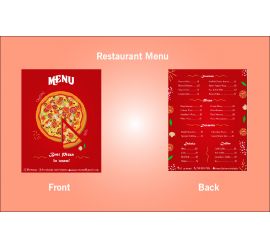 Restaurant Pizza Menu Design Template - V30