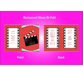 Restaurant Menu Bi-Fold Design Template - S7