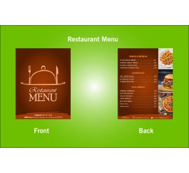 Restaurant Menu Design Template - V23