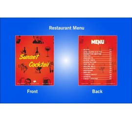 Restaurant Sunset Cocktail Menu Design Template - S9