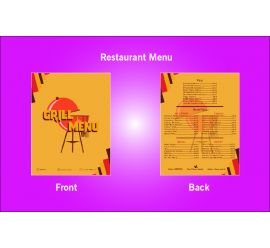 Restaurant Grill Menu Design Template - S10