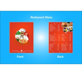 Restaurant  Menu Design Template - S11