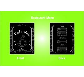 Restaurant Cafe Menu Design Template - S14