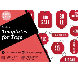 50 Tag Graphic Design Templates Bundle 