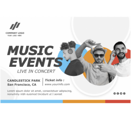 Music Event Banner Template 