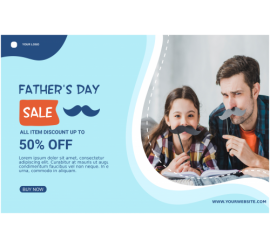 Father's Day Banner Template