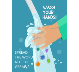 Hand Wash Covid Poster 