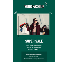 Fashion Super Sale Poster - 22 (24x36)