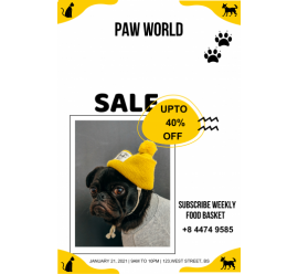 Paw World Sale Poster - 33 (24x36)