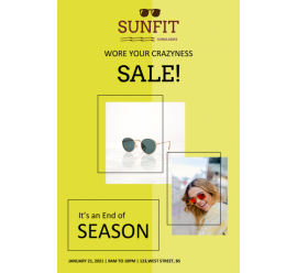 Sunfit Sale Poster - 35 (24x36)