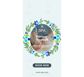 Spa Pamper Your Self (600x1200)