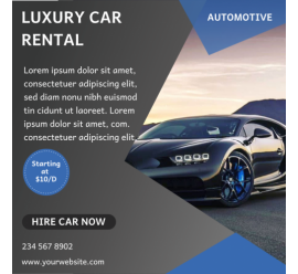 Luxury Car Rental Automotive (1080x1080)  