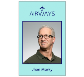 Airways I'd Card  