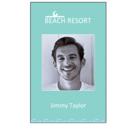 Beach Resort I'd Card   