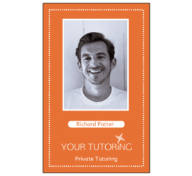Tutoring I'd Card     