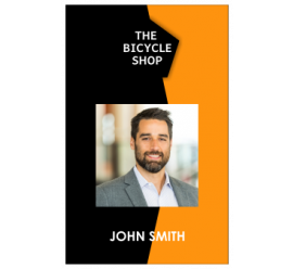 The Bicycle Shop  I'd Card       