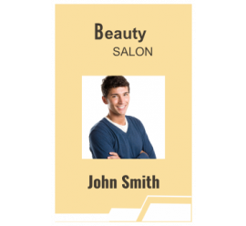 Beauty Salon I'd Card     