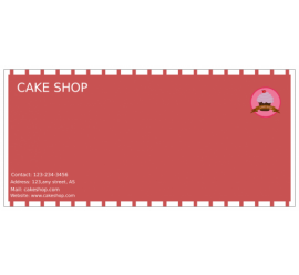 Cake Shop Envelope