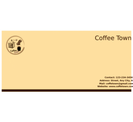 Coffee Town Envelope