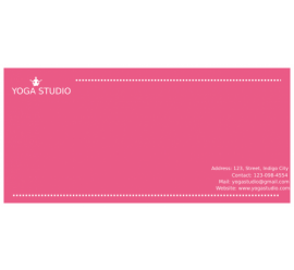 Yoga Studio Envelope   