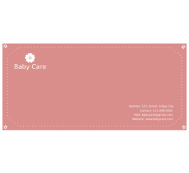 Baby Care Envelope     