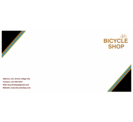 Bicycle Shop Envelope     