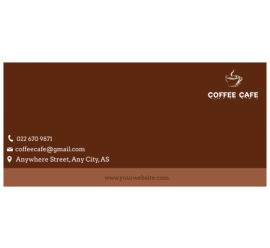 Coffee Cafe Envelope     
