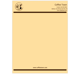 Coffee Town Letterhead 