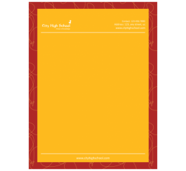 City High School Letterhead 