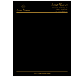 Event Planner Letterhead     