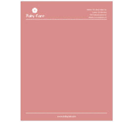 Baby Care Letterhead     