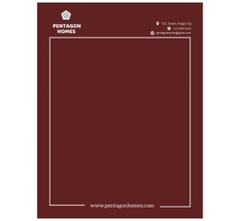 Pentagones Homes Letterhead       