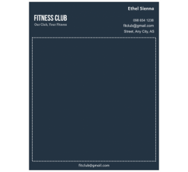 Fitness Letterhead    