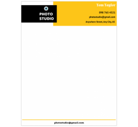 Photo Studio Letterhead     