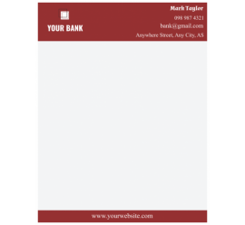 Your Bank Letterhead       