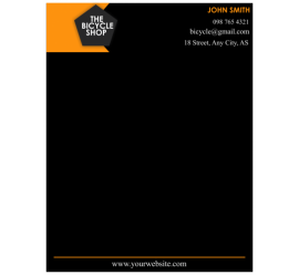 The Bicycle Shop Letterhead       