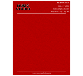 Music Studio Letterhead      