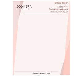 Body Spa Letterhead     